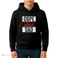 Dope Black Dad Kids Hoodie thumb 4