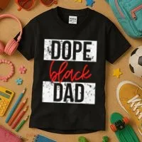 Dope Black Dad Kids T-Shirt thumb 3