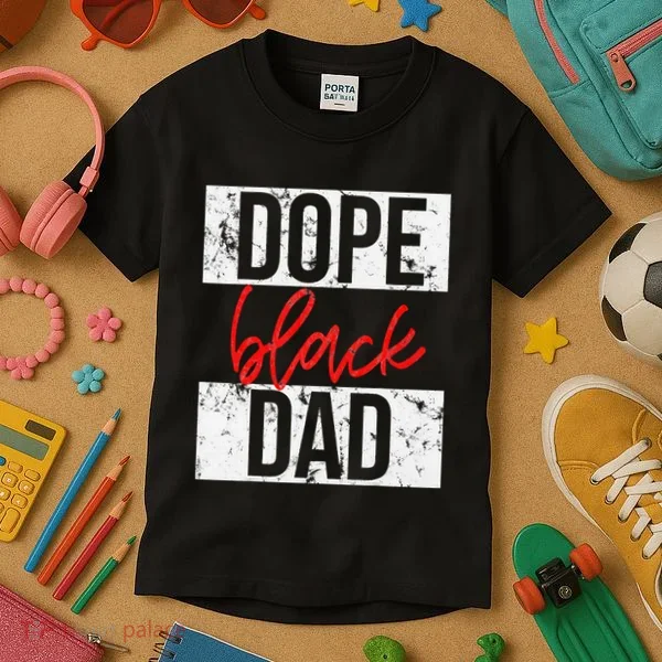 Dope Black Dad Kids T-Shirt