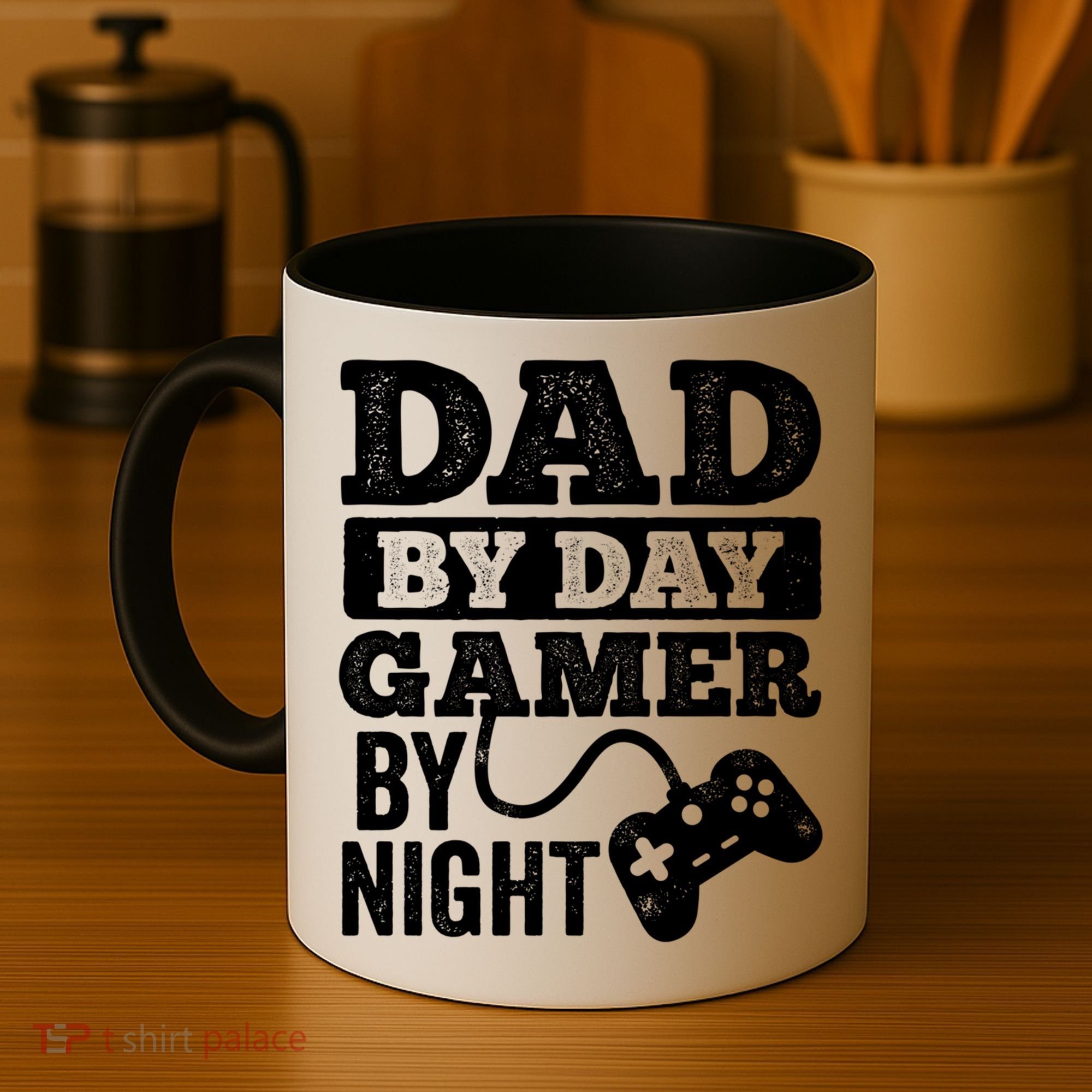 Dad By Day Gamer By Night Video Games Lover Gamer Dad Gift Coffee Mug