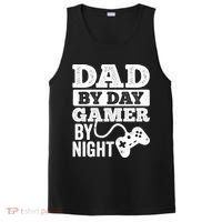 Dad By Day Gamer By Night Video Games Lover Gamer Dad Gift PosiCharge Competitor Tank thumb 0