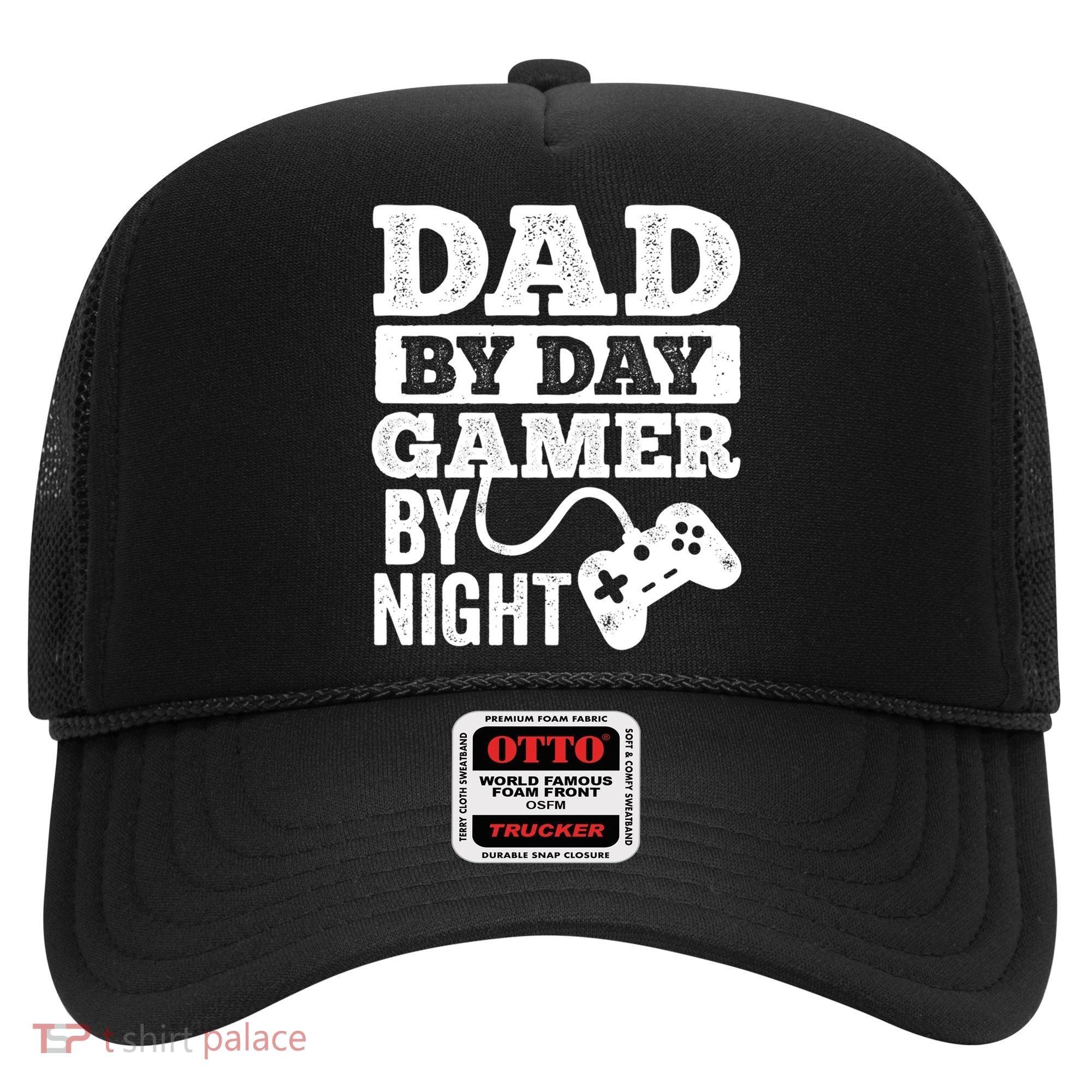 Dad By Day Gamer By Night Video Games Lover Gamer Dad Gift Hat