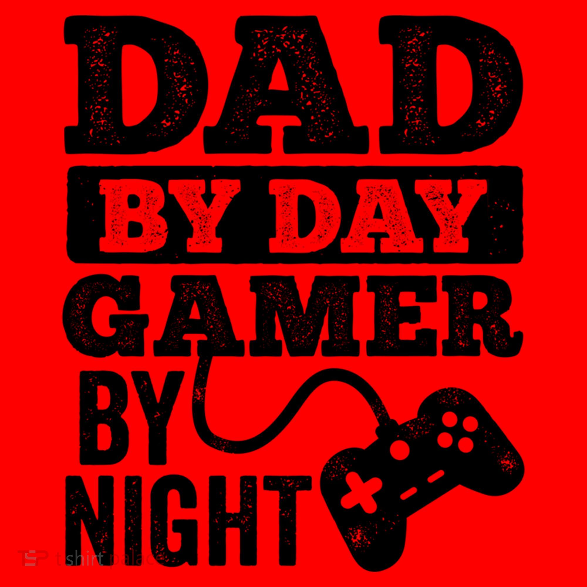 Dad By Day Gamer By Night Video Games Lover Gamer Dad Gift Santa Hat