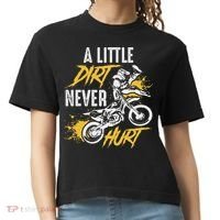 Dirt Bike Dirt Never Hurt Motocross Comfort Colors Boxy T-Shirt thumb 0