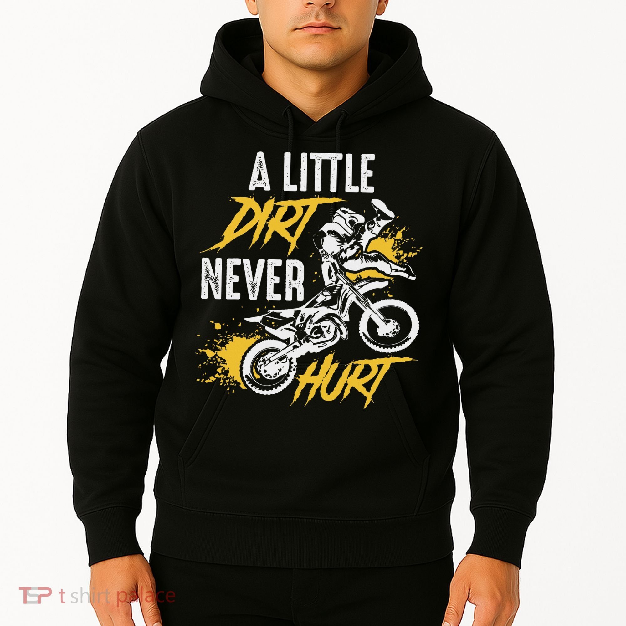Dirt Bike Dirt Never Hurt Motocross Hoodie