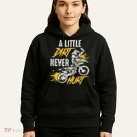 Dirt Bike Dirt Never Hurt Motocross Hoodie thumb 5