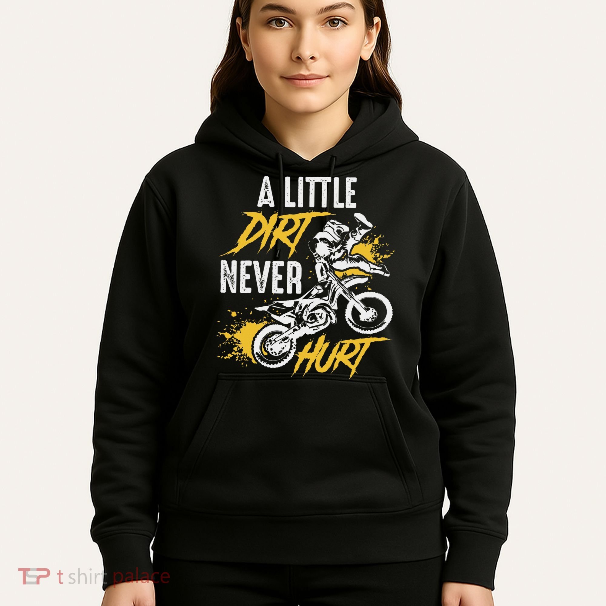 Dirt Bike Dirt Never Hurt Motocross Hoodie