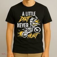 Dirt Bike Dirt Never Hurt Motocross T-Shirt thumb 3