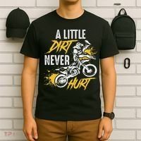 Dirt Bike Dirt Never Hurt Motocross T-Shirt thumb 6