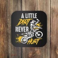Dirt Bike Dirt Never Hurt Motocross Coaster thumb 0
