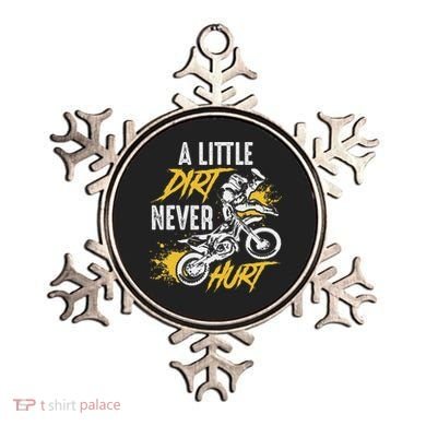 Dirt Bike Dirt Never Hurt Motocross Ornament
