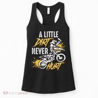 Dirt Bike Dirt Never Hurt Motocross Women's Tank Top thumb 0