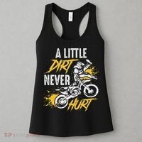 Dirt Bike Dirt Never Hurt Motocross Women's Tank Top thumb 3