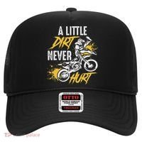 Dirt Bike Dirt Never Hurt Motocross Hat thumb 0