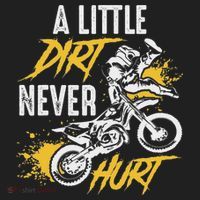Dirt Bike Dirt Never Hurt Motocross Hat thumb 2