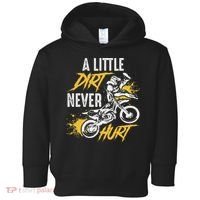 Dirt Bike Dirt Never Hurt Motocross Toddler Hoodie thumb 0