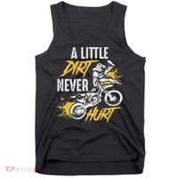 Dirt Bike Dirt Never Hurt Motocross Tank Top thumb 0