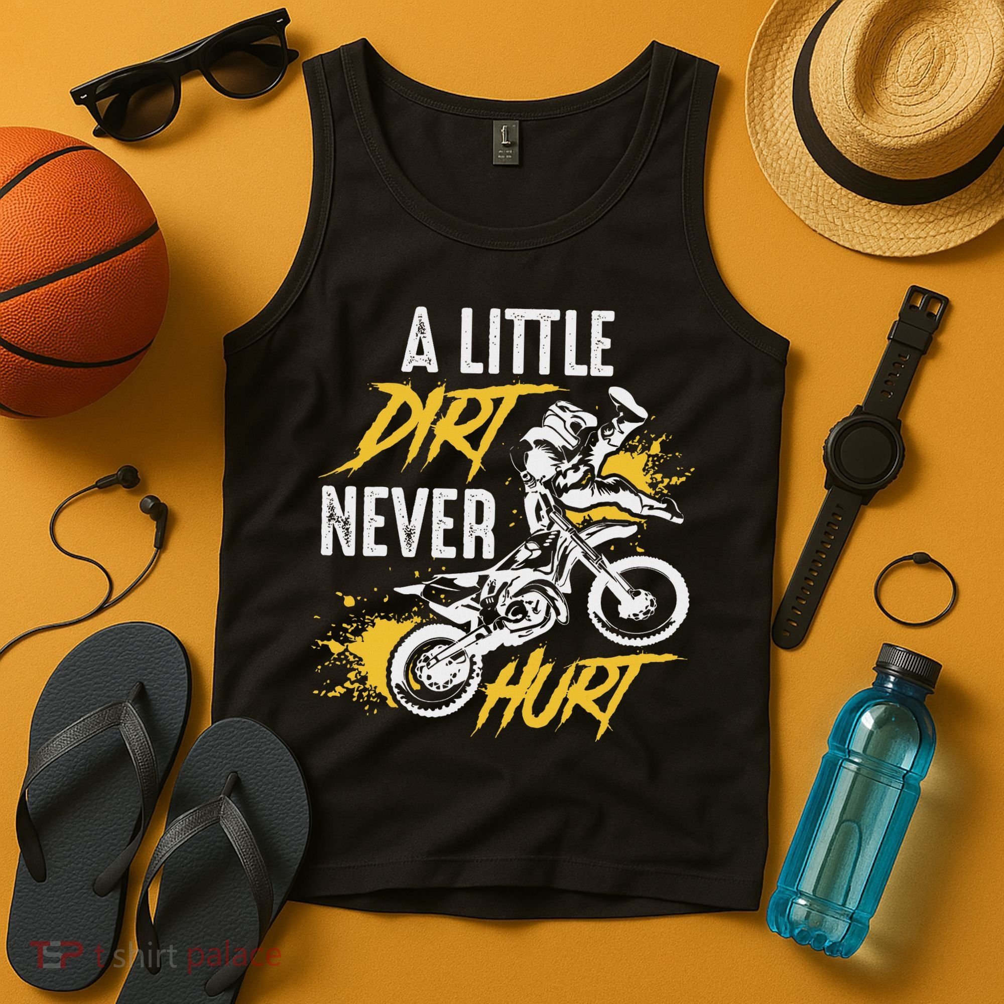 Dirt Bike Dirt Never Hurt Motocross Tank Top