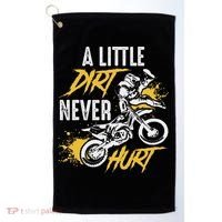 Dirt Bike Dirt Never Hurt Motocross Golf Towel thumb 0