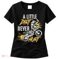Dirt Bike Dirt Never Hurt Motocross Women's T-Shirt thumb 0