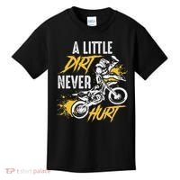 Dirt Bike Dirt Never Hurt Motocross Kids T-Shirt thumb 0