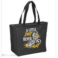 Dirt Bike Dirt Never Hurt Motocross Tote Bag thumb 2