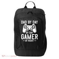 Dad By Day By Day Gamer By Night Gift City Backpack thumb 0