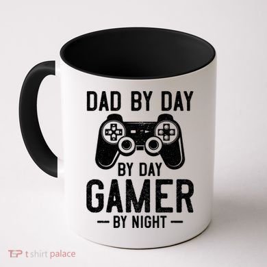 Dad By Day By Day Gamer By Night Gift Coffee Mug