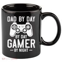 Dad By Day By Day Gamer By Night Gift 11oz C Handle Ceramic Mug thumb 0