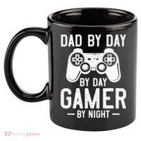 Dad By Day By Day Gamer By Night Gift 11oz C Handle Ceramic Mug thumb 2