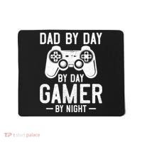 Dad By Day By Day Gamer By Night Gift Mousepad thumb 0