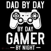 Dad By Day By Day Gamer By Night Gift Mousepad thumb 1