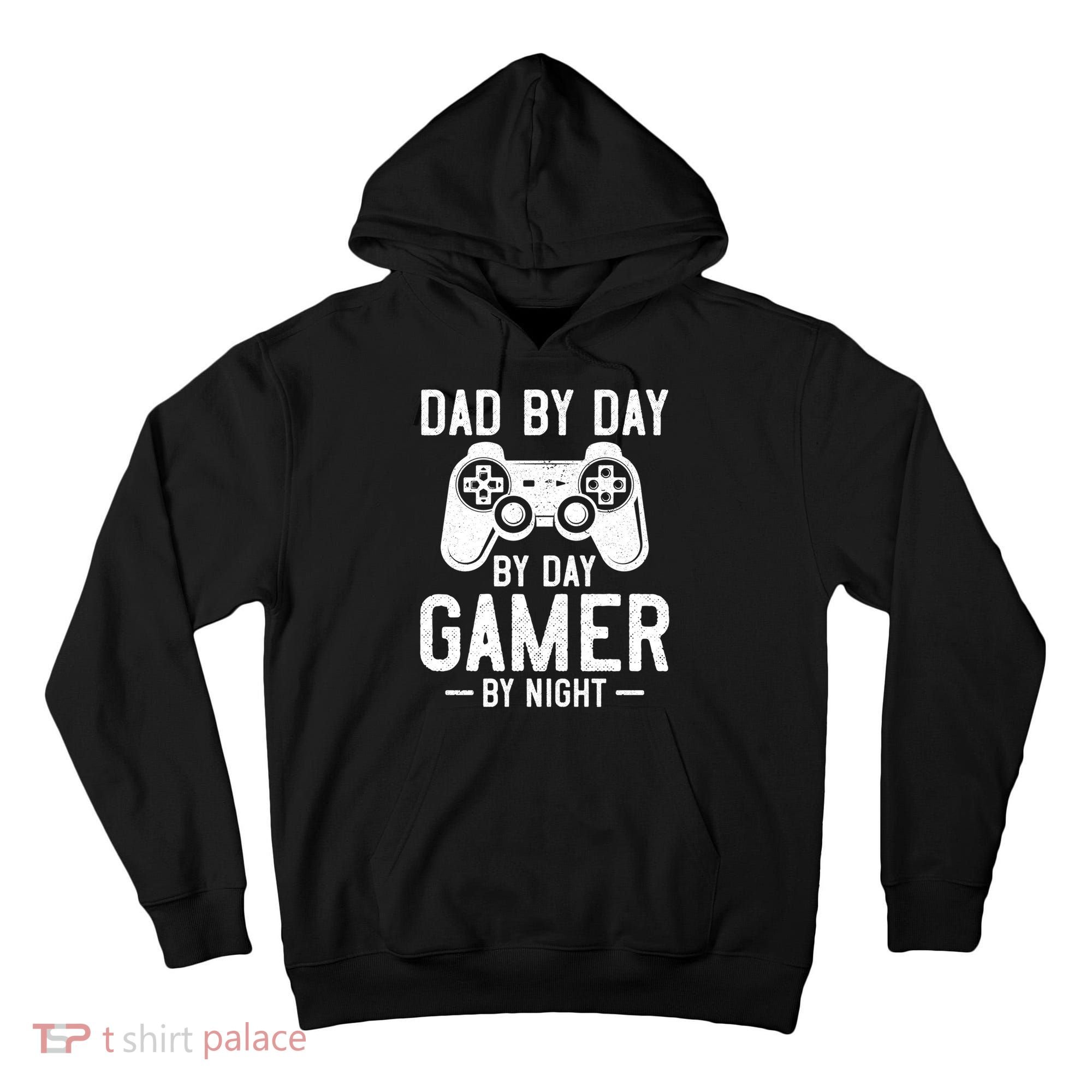 Dad By Day By Day Gamer By Night Gift Tall Hoodie