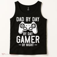 Dad By Day By Day Gamer By Night Gift Tank Top thumb 2