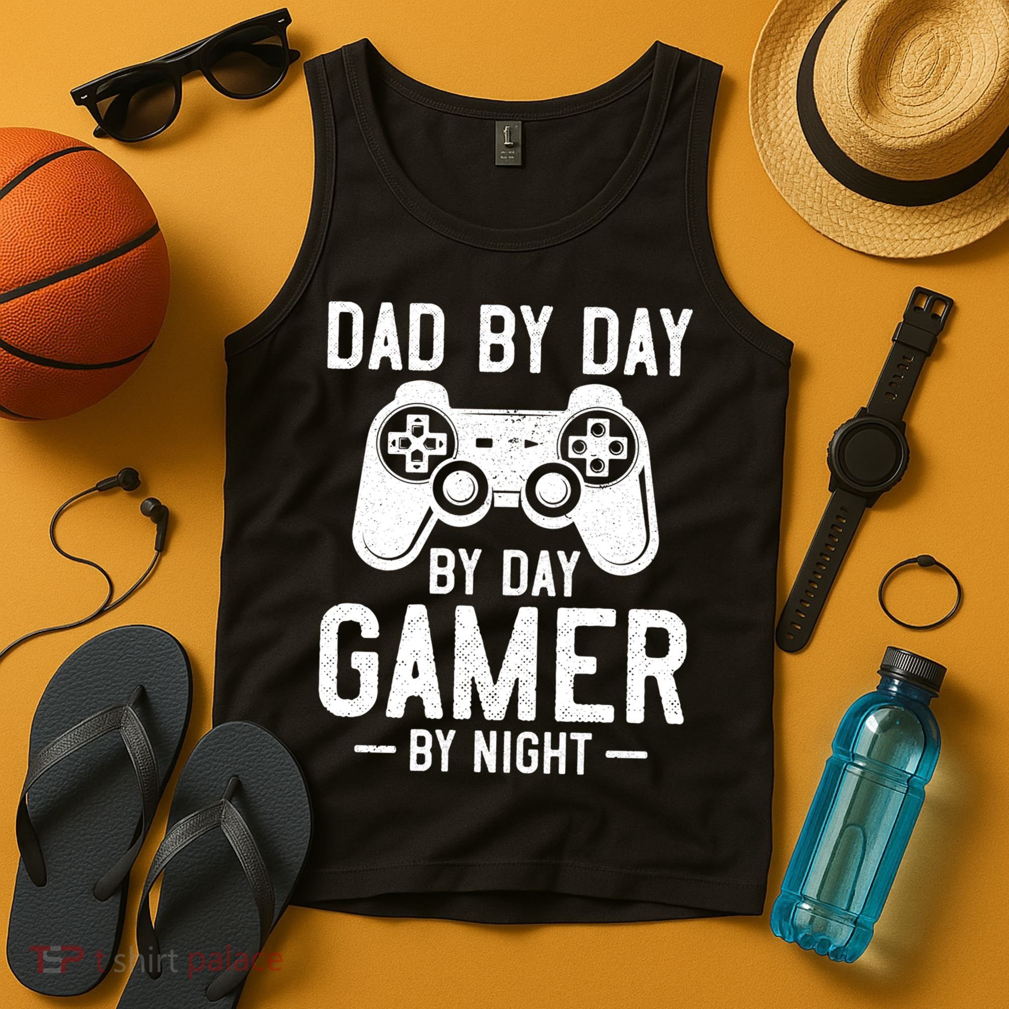 Dad By Day By Day Gamer By Night Gift Tank Top
