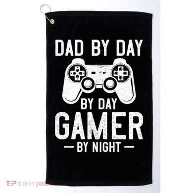 Dad By Day By Day Gamer By Night Gift Golf Towel