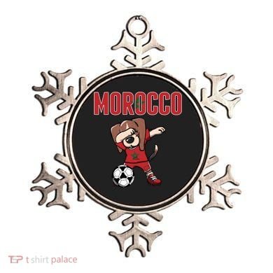 Dabbing Beagle Dog Morocco Soccer Fans Jersey Moroccan Flag Great Gift Ornament