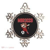 Dabbing Beagle Dog Morocco Soccer Fans Jersey Moroccan Flag Great Gift Ornament thumb 0