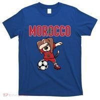 Dabbing Beagle Dog Morocco Soccer Fans Jersey Moroccan Flag Great Gift T-Shirt thumb 0