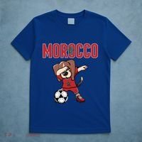 Dabbing Beagle Dog Morocco Soccer Fans Jersey Moroccan Flag Great Gift T-Shirt thumb 5