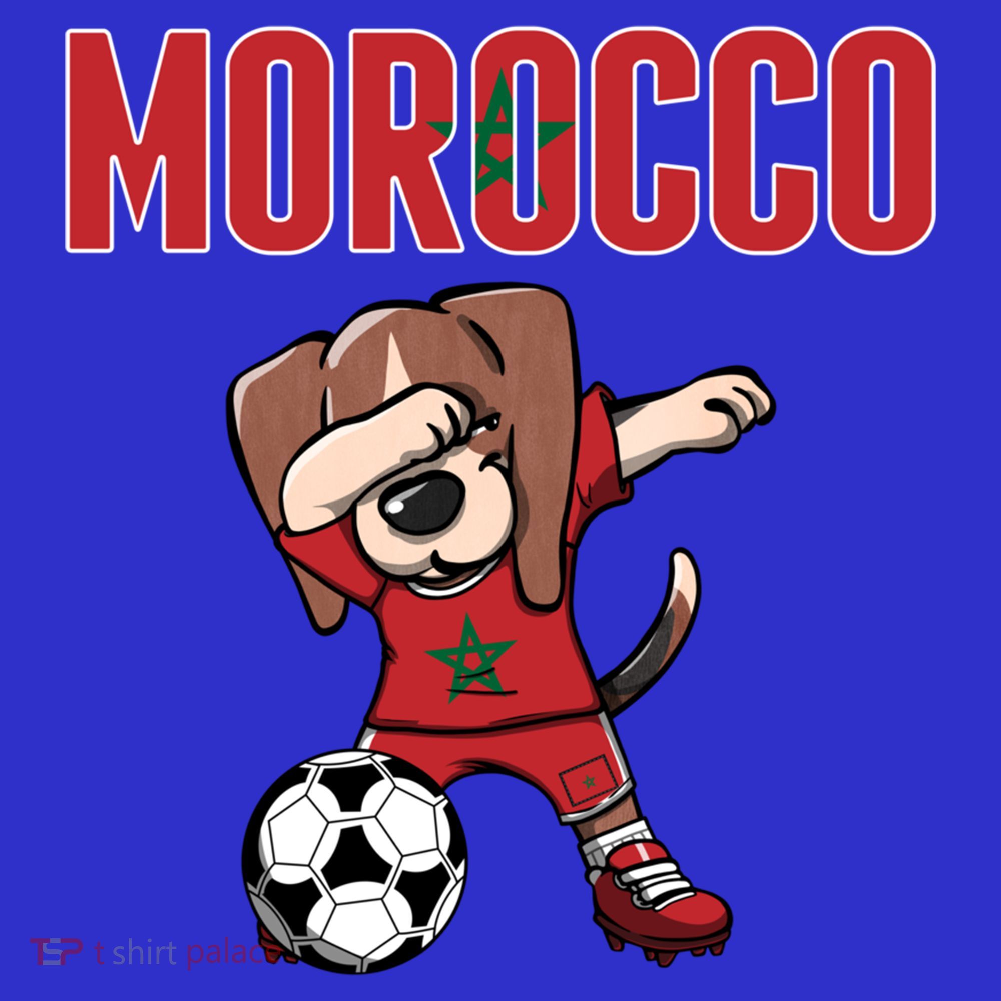 Dabbing Beagle Dog Morocco Soccer Fans Jersey Moroccan Flag Great Gift Kids Sweatshirt