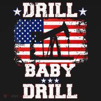 Drill Baby Drill American Flag Oilrig Oilfield Women's Hoodie thumb 2