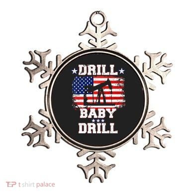 Drill Baby Drill American Flag Oilrig Oilfield Ornament
