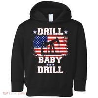 Drill Baby Drill American Flag Oilrig Oilfield Toddler Hoodie thumb 0
