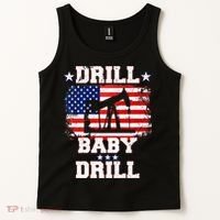 Drill Baby Drill American Flag Oilrig Oilfield Tank Top thumb 2