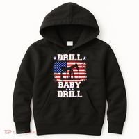 Drill Baby Drill American Flag Oilrig Oilfield Kids Hoodie thumb 0