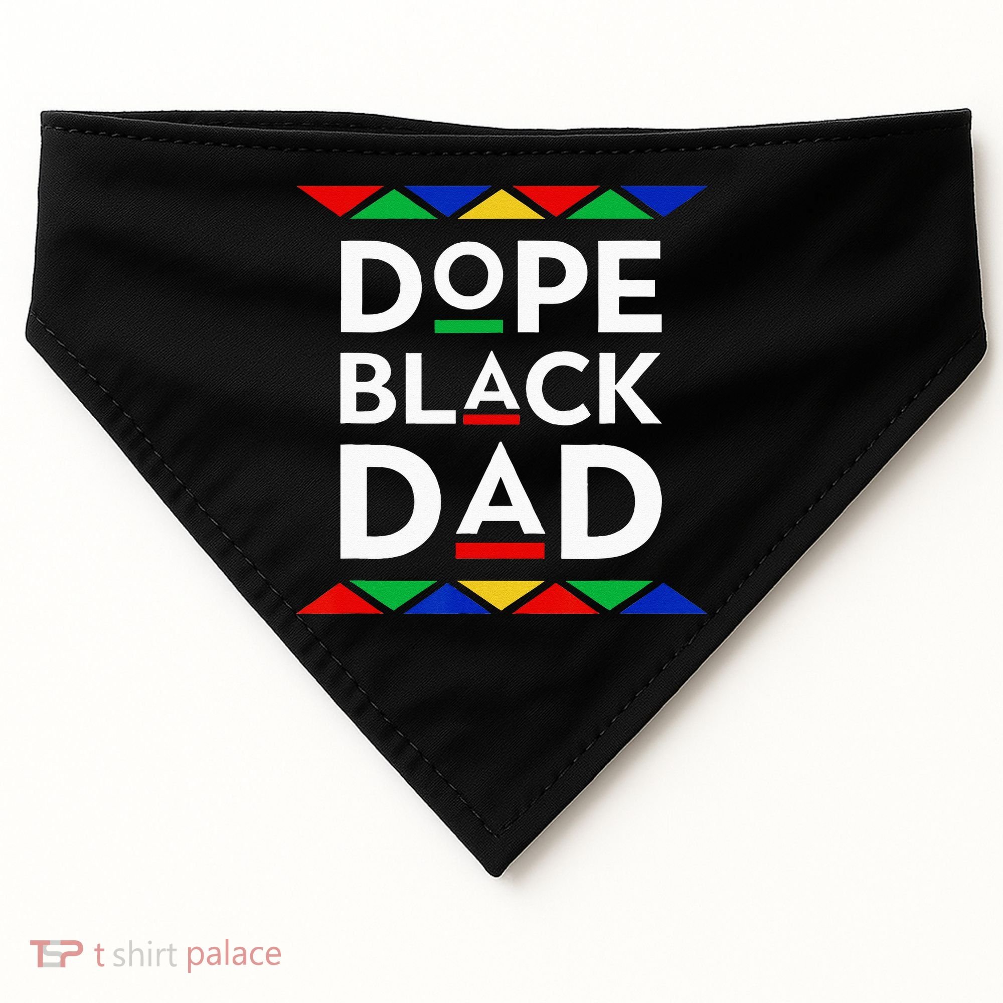 Dope Black Dad Cool Father's Day Gift African American Pride USA-Made Doggie Bandana