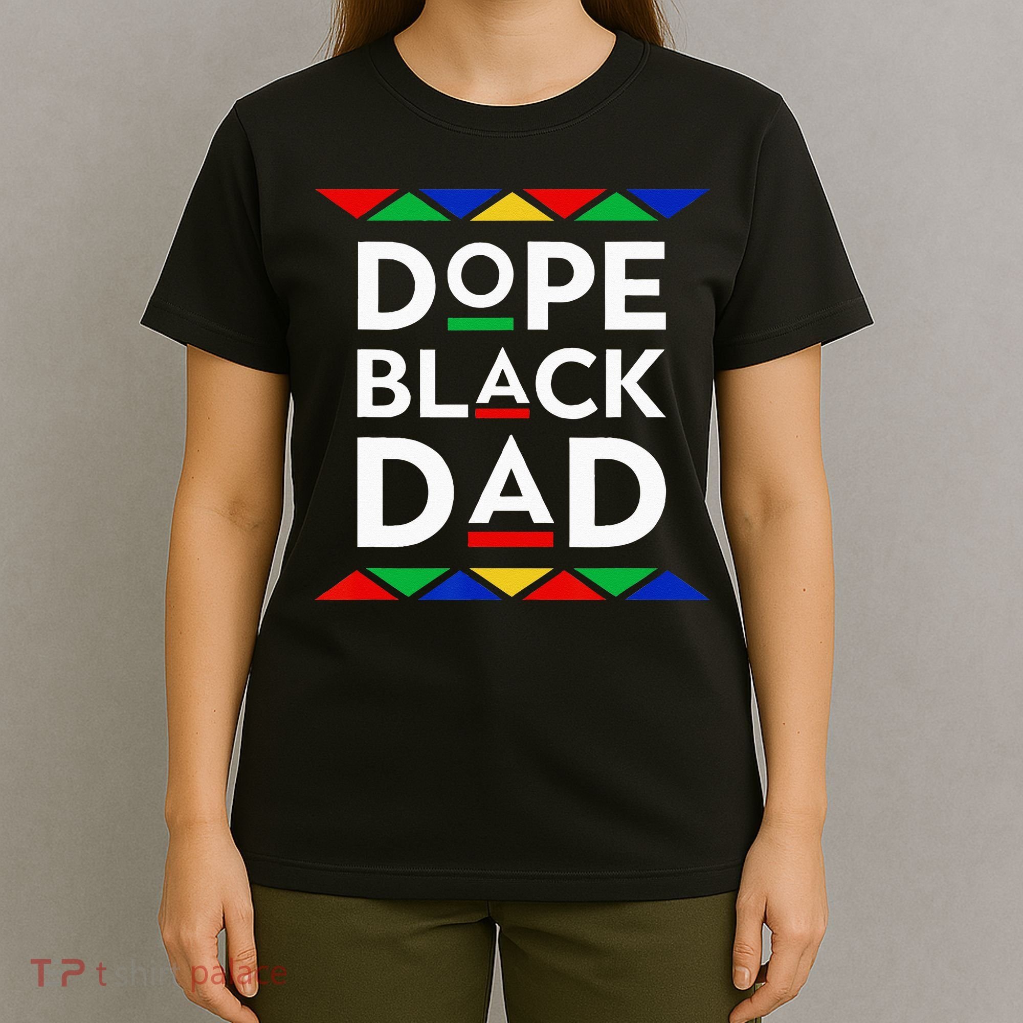 Dope Black Dad Cool Father's Day Gift African American Pride T-Shirt