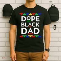 Dope Black Dad Cool Father's Day Gift African American Pride T-Shirt thumb 6