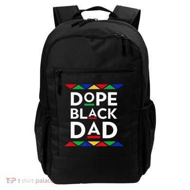 Dope Black Dad Cool Father's Day Gift African American Pride Backpack